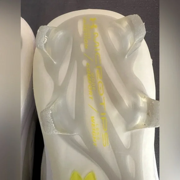 Under Armour White Charged Athletic Baseball Cleats 8.5 YOUTH - Picture 11 of 15